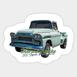 1959 Chevrolet Apache 3100 Stepside Pickup Truck Sticker